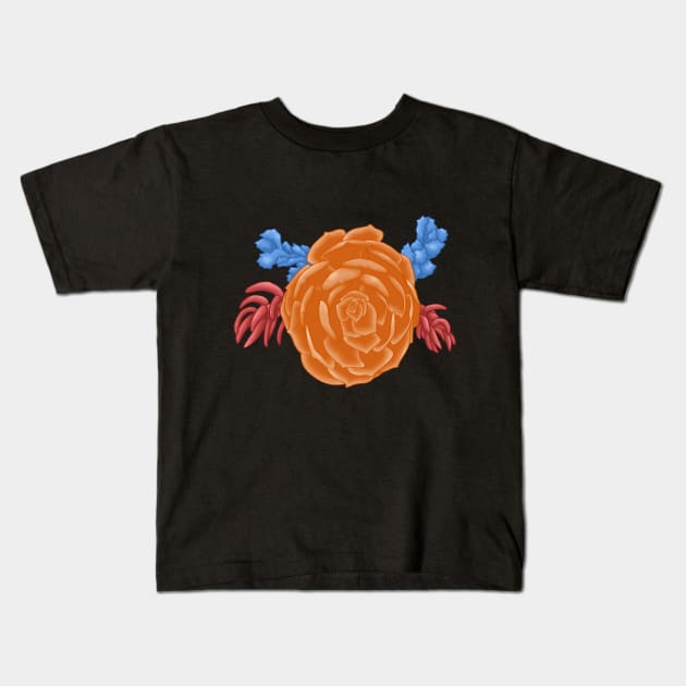 Contrast Succulent Arrangement Kids T-Shirt by Adastumae